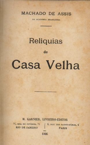 Download Reliquias de Casa Velha Machado de Assis ePUB mobi pdf