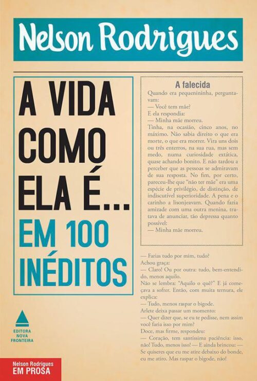 Download livro A Vida Como Ela e Nelson Rodrigues em ePUB mobi e PDF